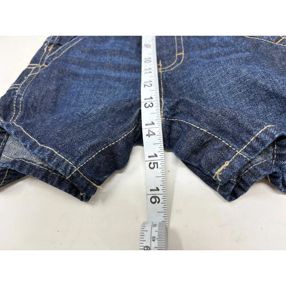 OshKosh Bgosh Boys Denim Shortall Overalls Dark Wash 18M 11214913